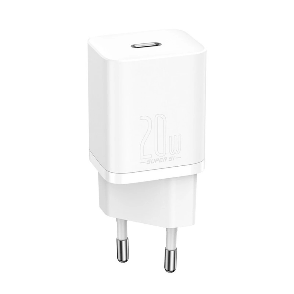 شارژر دیواری باسئوس مدل Super Si quick charger 1C 20W EU توان 2۰ وات-آبی شارژر دیواری باسئوس مدل Super Si quick charger 1C 20W EU توان 2۰ وات-آبی
