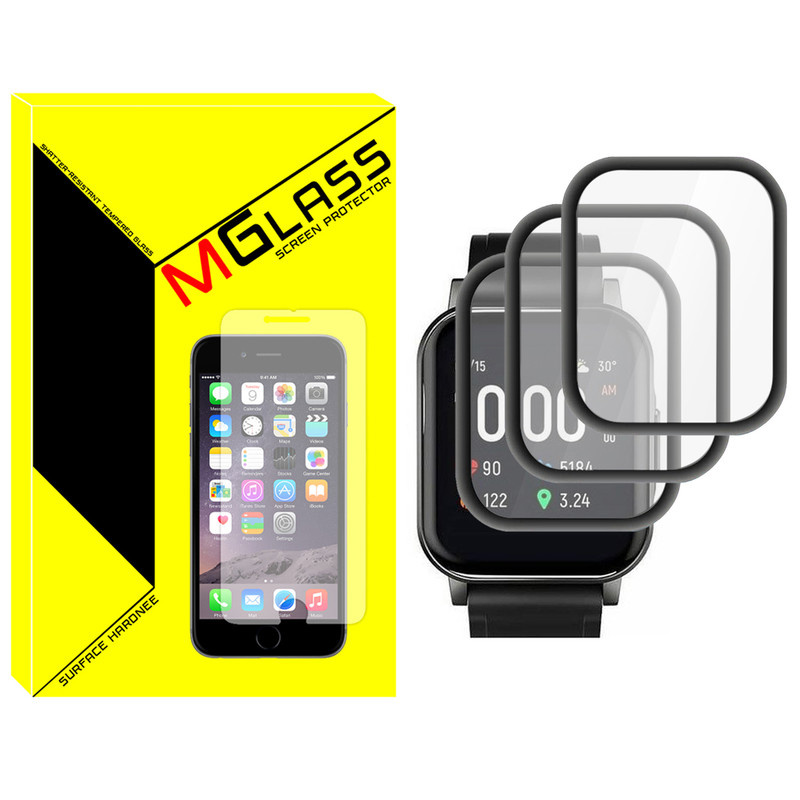 محافظ صفحه نمایش نانو ام گلس مدل NMG مناسب برای ساعت هوشمند هایلو LS02 بسته سه عددی محافظ صفحه نمایش نانو ام گلس مدل NMG مناسب برای ساعت هوشمند هایلو LS02 بسته سه عددی