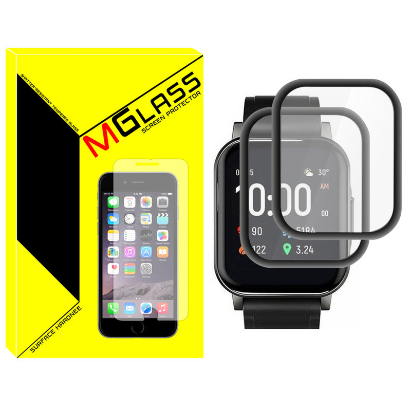محافظ صفحه نمایش نانو ام گلس مدل NMG مناسب برای ساعت هوشمند هایلو LS02 بسته دو عددی محافظ صفحه نمایش نانو ام گلس مدل NMG مناسب برای ساعت هوشمند هایلو LS02 بسته دو عددی