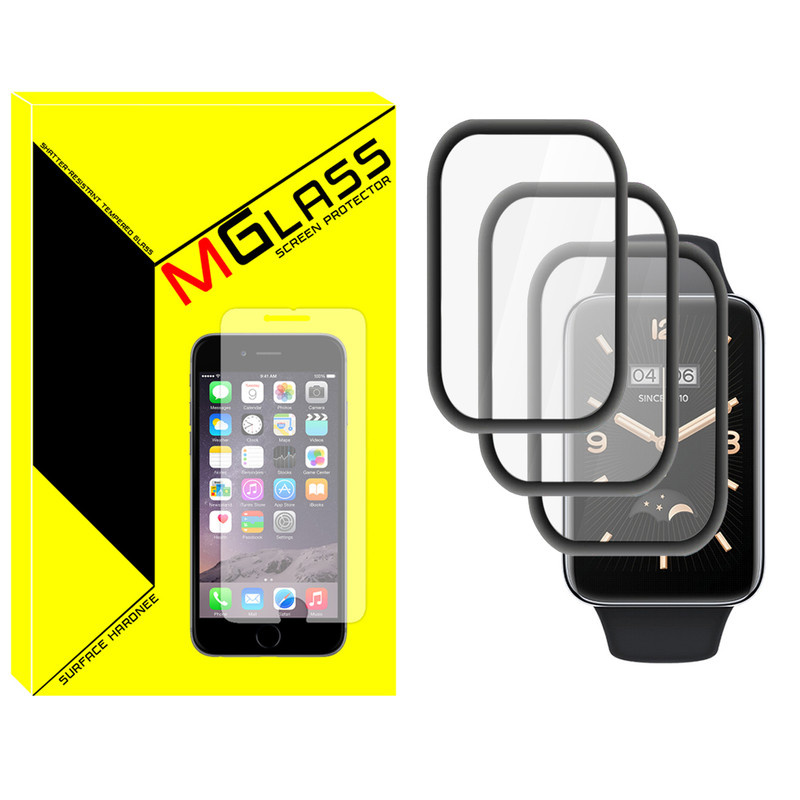 محافظ صفحه نمایش نانو ام گلس مدل NMG مناسب برای ساعت هوشمند شیائومی Mi Band 7 Pro بسته سه عددی محافظ صفحه نمایش نانو ام گلس مدل NMG مناسب برای ساعت هوشمند شیائومی Mi Band 7 Pro بسته سه عددی