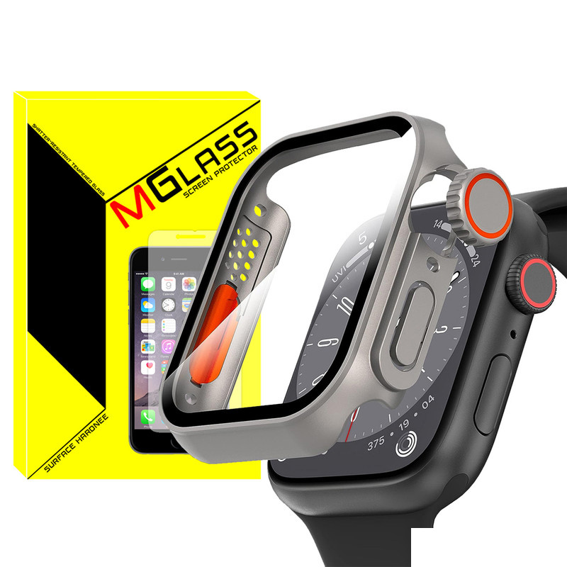 کاور ام گلس مدل MG-Ultra مناسب برای اپل واچ Series 8 Aluminum 45mm / Series 7 Aluminum 45mm به همراه محافظ صفحه نمایش کاور ام گلس مدل MG-Ultra مناسب برای اپل واچ Series 8 Aluminum 45mm / Series 7 Aluminum 45mm به همراه محافظ صفحه نمایش