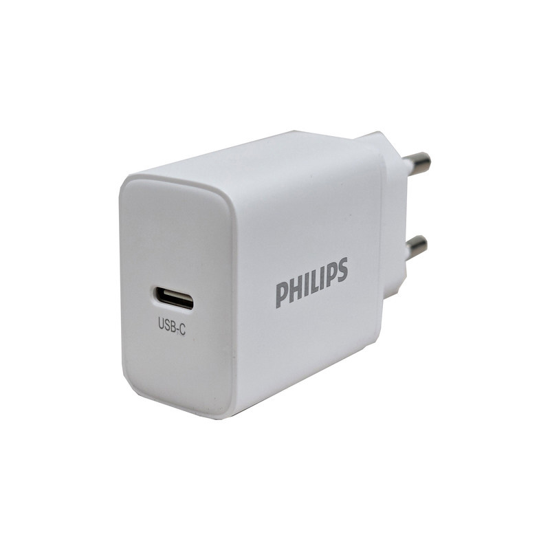 شارژر دیواری 30 وات فیلیپس مدل DLP5312 به همراه کابل تبدیل USB-C شارژر دیواری 30 وات فیلیپس مدل DLP5312 به همراه کابل تبدیل USB-C