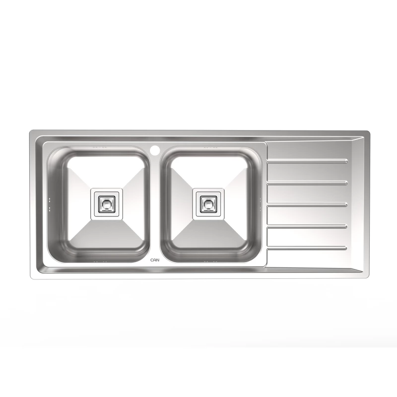 سینک ظرفشویی توکار استیل کن مدل 8102S-راست لگن سینک ظرفشویی توکار استیل کن مدل 8102S-راست لگن