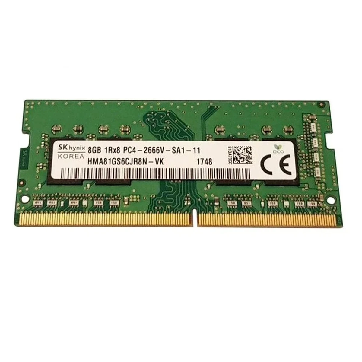 رم لپ تاپ DDR4 تک کاناله 3200 مگاهرتز اس کی هاینیکس مدل CL14 SO-DIMM ظرفیت 8 گیگابایت رم لپ تاپ DDR4 تک کاناله 3200 مگاهرتز اس کی هاینیکس مدل CL14 SO-DIMM ظرفیت 8 گیگابایت