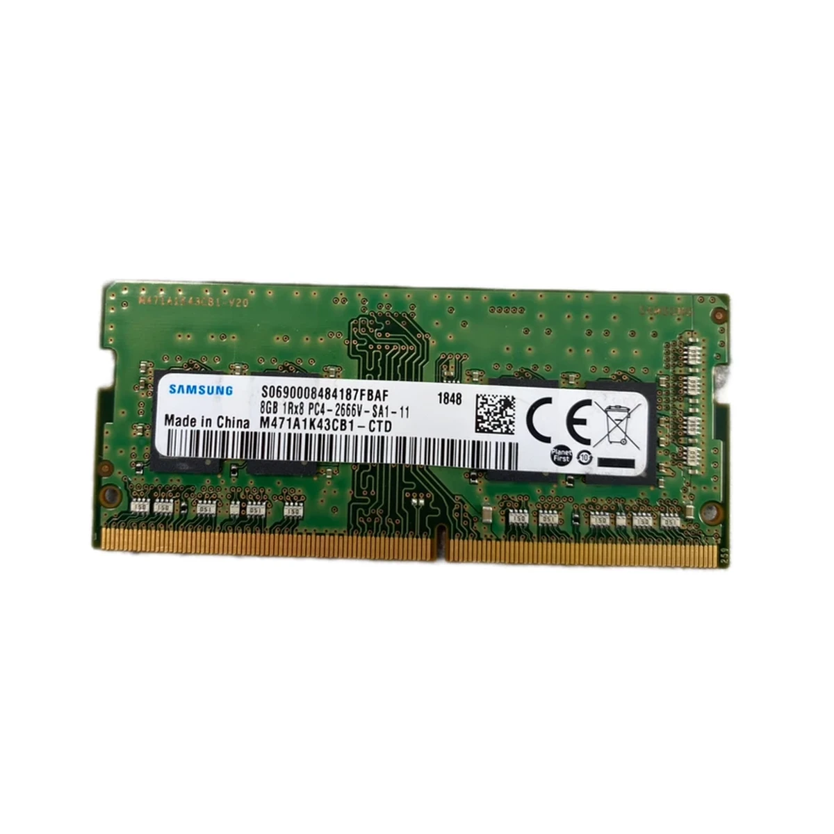 رم لپ تاپ DDR4 تک کاناله 3200 مگاهرتز سامسونگ ظرفیت 8 گیگابایت رم لپ تاپ DDR4 تک کاناله 3200 مگاهرتز سامسونگ ظرفیت 8 گیگابایت