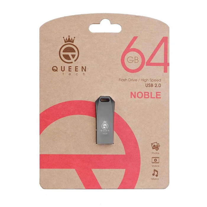فلش مموری کویین تک (Queen Tech) مدل Noble ظرفیت 64 گیگابایت فلش مموری کویین تک (Queen Tech) مدل Noble ظرفیت 64 گیگابایت