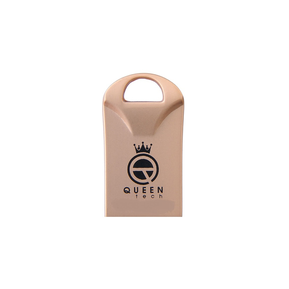 فلش مموری کویین تک (Queen Tech) مدل Race 16 گیگابایت رنگ طلایی
