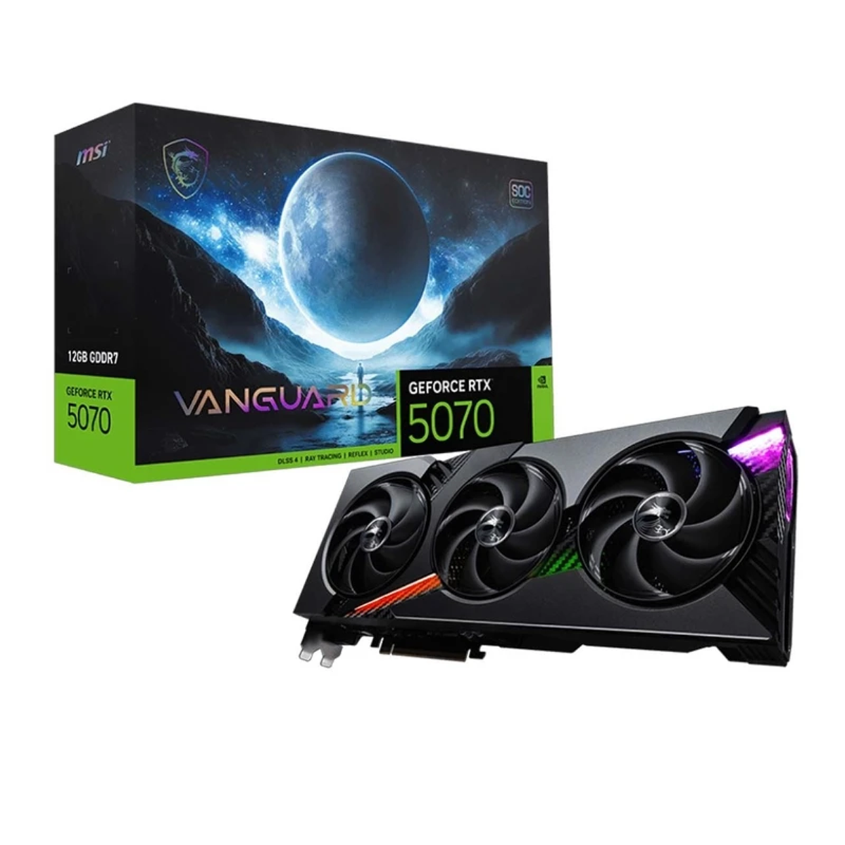 کارت گرافیک ام اس آی مدل GeForce RTX 5070 12G Vanguard SOC