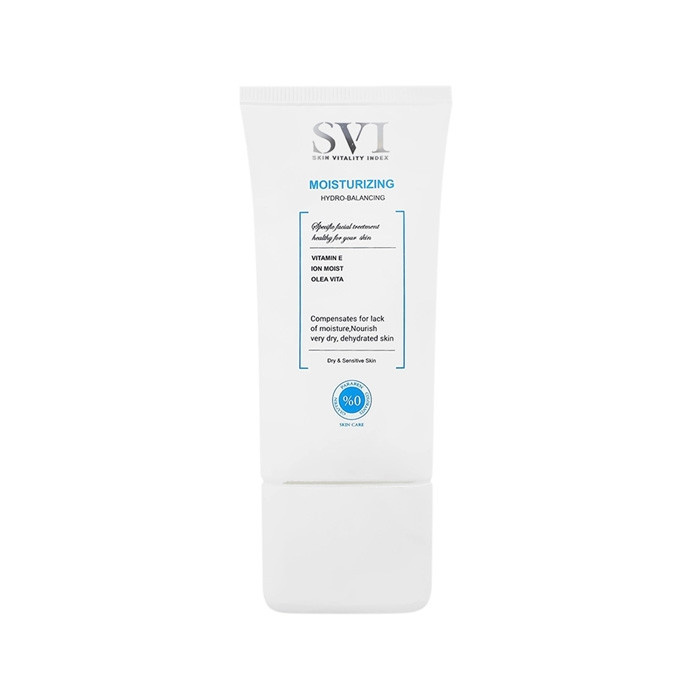 کرم مرطوب کننده صورت اس وی آی مدل MOISTURIZING مناسب پوست های خشک و حساس حجم 50 میلی لیتر کرم مرطوب کننده صورت اس وی آی مدل MOISTURIZING مناسب پوست های خشک و حساس حجم 50 میلی لیتر