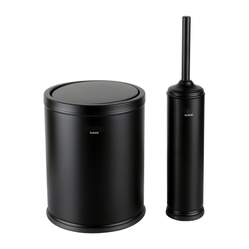 ست سطل زباله و فرچه دلفین مدل Pr-44-BL ست سطل زباله و فرچه دلفین مدل Pr-44-BL