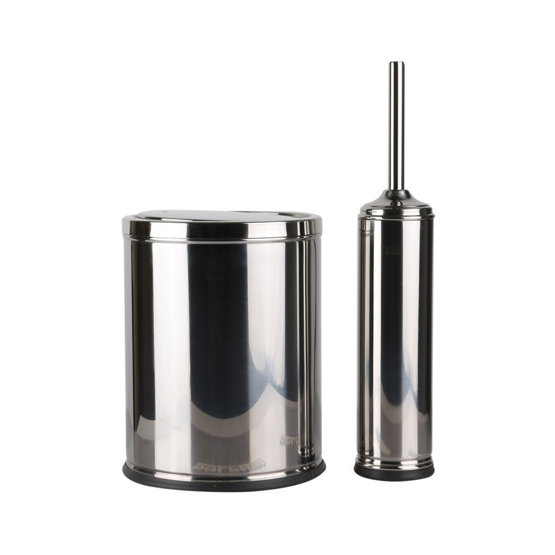 ست سطل زباله و فرچه دلفین مدل Pr-44-Cp ست سطل زباله و فرچه دلفین مدل Pr-44-Cp