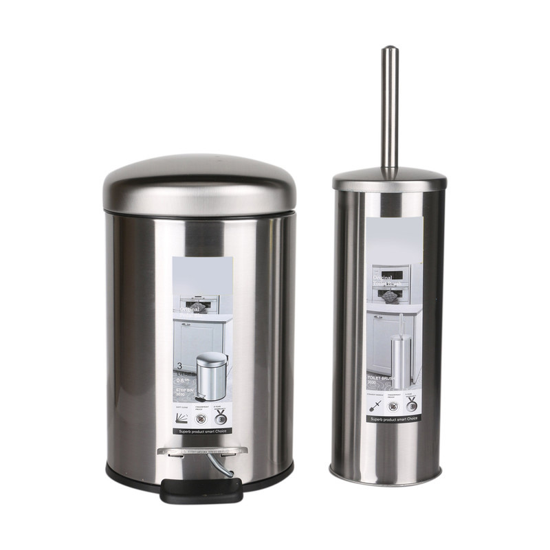 ست سطل زباله و فرچه دلفین مدل Pry-33-C ست سطل زباله و فرچه دلفین مدل Pry-33-C