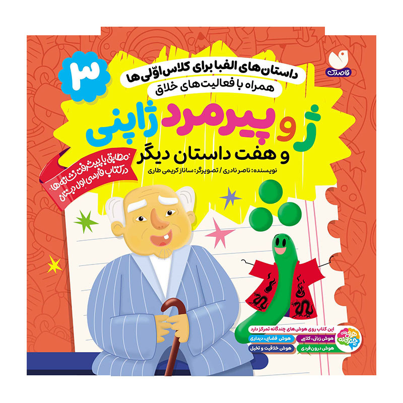 کتاب داستانهای الفبا برای کلاس اولیها اثر ناصر نادری نشر ذکر جلد 3 کتاب داستانهای الفبا برای کلاس اولیها اثر ناصر نادری نشر ذکر جلد 3