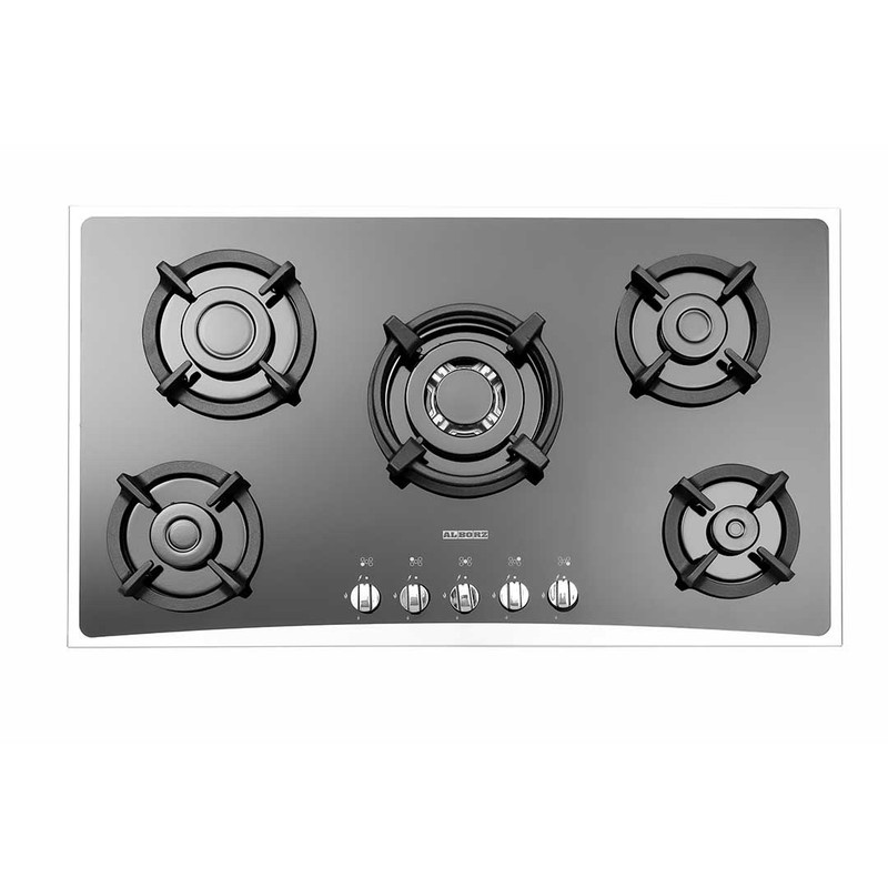 اجاق گاز صفحه ای پنج شعله استیل البرز مدل G-5954S اجاق گاز صفحه ای پنج شعله استیل البرز مدل G-5954S