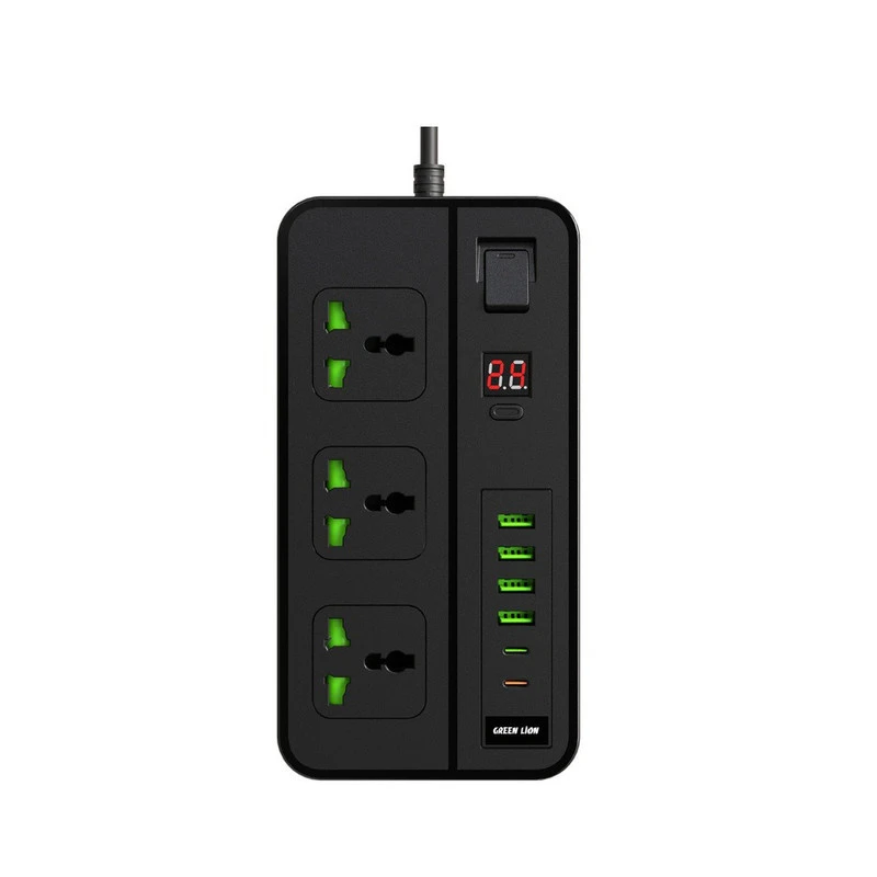 چندراهی برق گرین لاین مدل GS-150 3000W-مشکی چندراهی برق گرین لاین مدل GS-150 3000W-مشکی