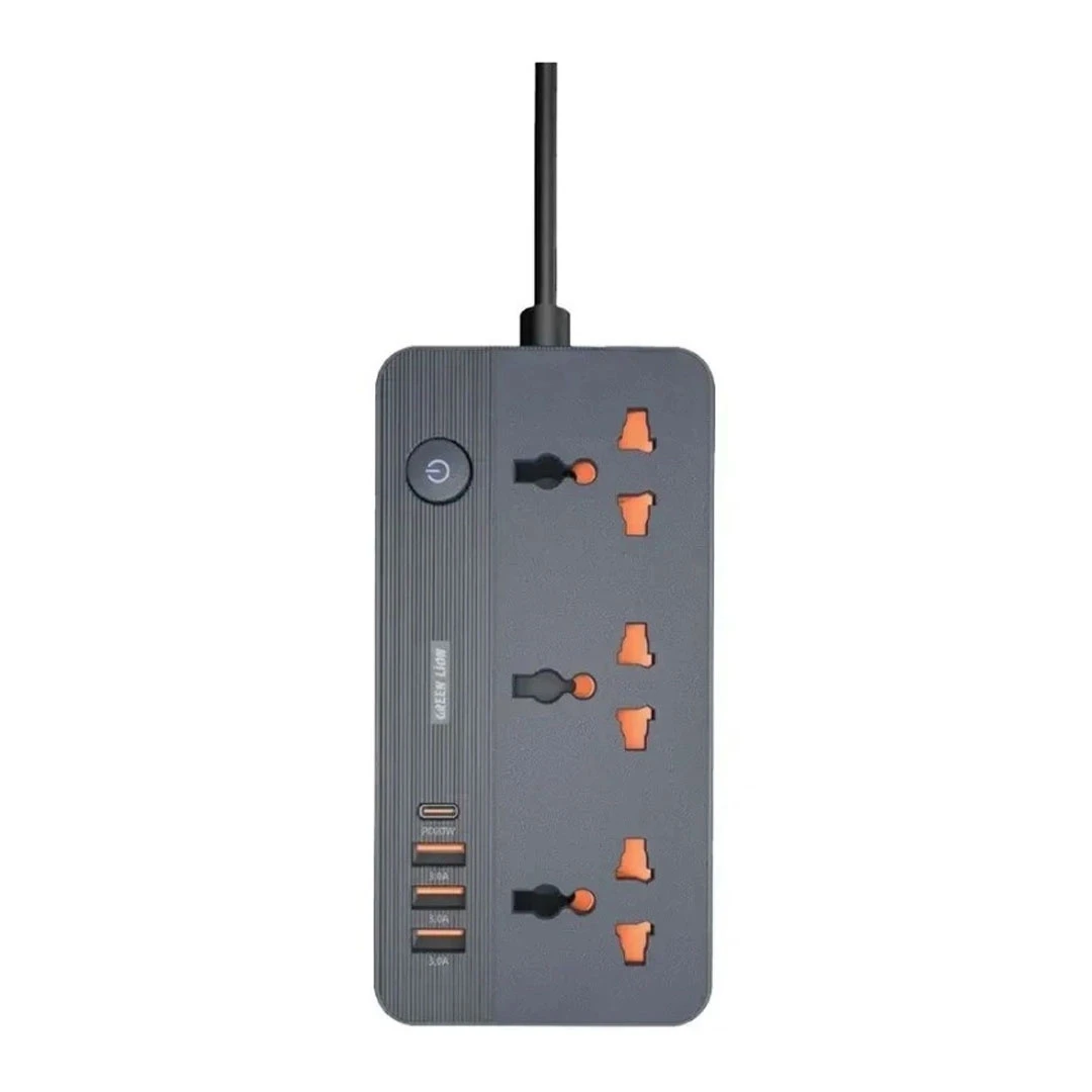 چندراهی برق گرین لاین مدل Lion GS-200 Power Socket 2500W - 3-مشکی چندراهی برق گرین لاین مدل Lion GS-200 Power Socket 2500W - 3-مشکی