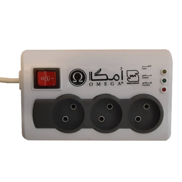 چند راهی برق و محافظ امگا مدل P3100 چند راهی برق و محافظ امگا مدل P3100