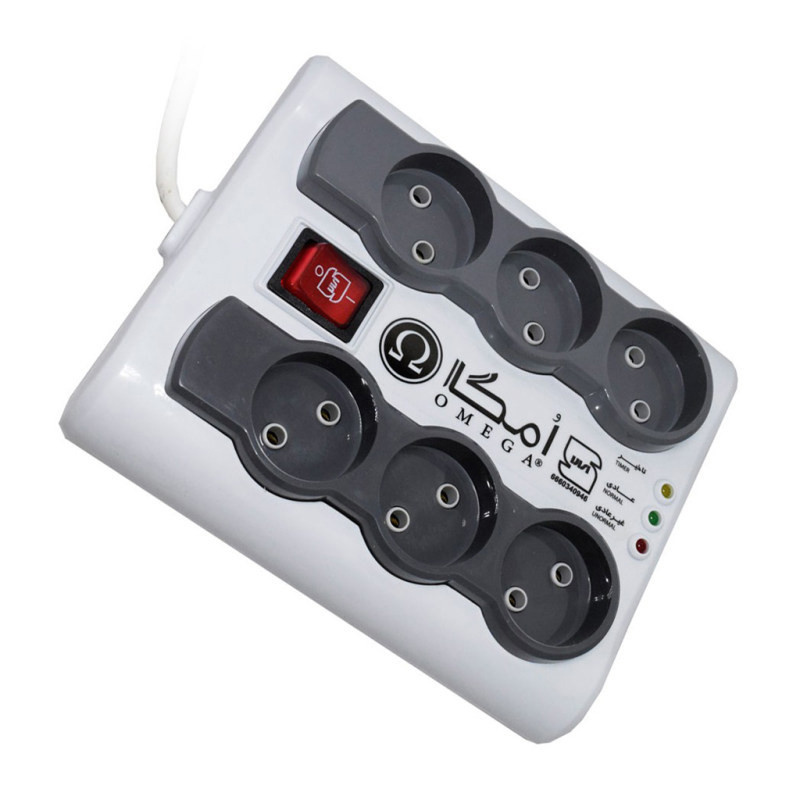 محافظ ولتاژ امگا مدل 6 خانه کلید دار P6000 محافظ ولتاژ امگا مدل 6 خانه کلید دار P6000
