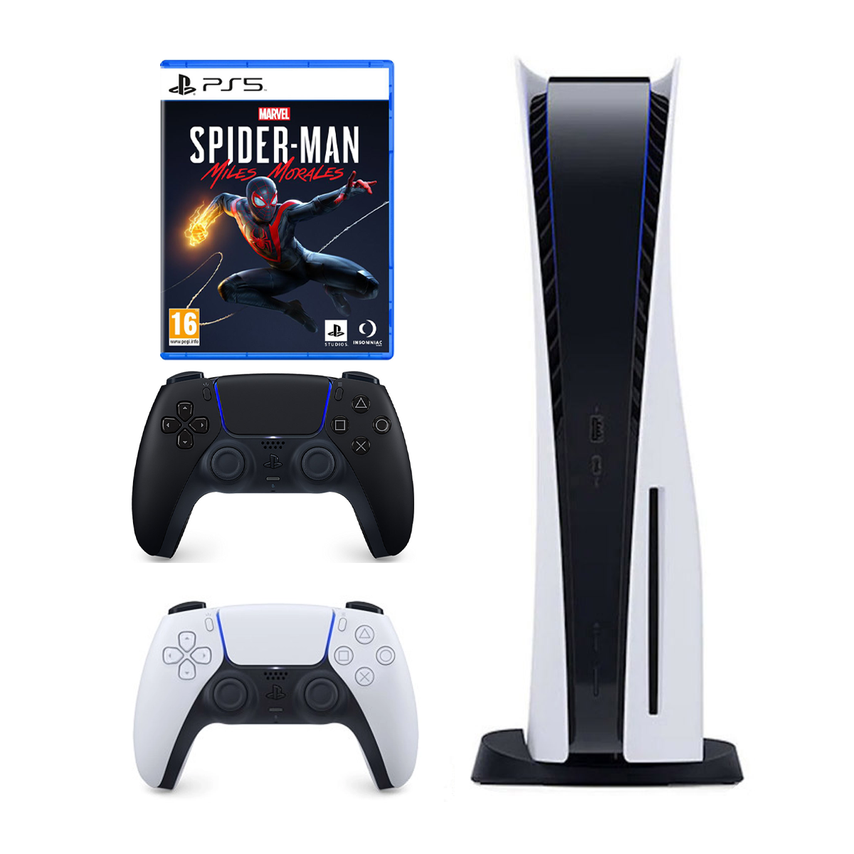 پلی استیشن 5 استاندارد دیسک خور با دو دسته به همراه بازی Spider-Man Miles Morales پلی استیشن 5 استاندارد دیسک خور با دو دسته به همراه بازی Spider-Man Miles Morales