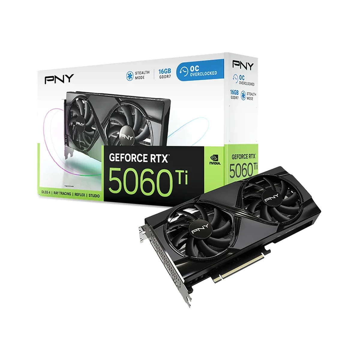 کارت گرافیک پی ان وای مدل GeForce RTX 5060 TI 16GB OC Dual Fan کارت گرافیک پی ان وای مدل GeForce RTX 5060 TI 16GB OC Dual Fan