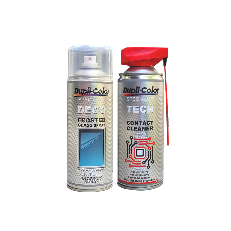 اسپری شیشه مات کن و اسپری پاک کننده سطوح الکترونیکی دوپلی کالر مدل deco 2 حجم 400 میلی لیتر مجموعه 2 عددی اسپری شیشه مات کن و اسپری پاک کننده سطوح الکترونیکی دوپلی کالر مدل deco 2 حجم 400 میلی لیتر مجموعه 2 عددی