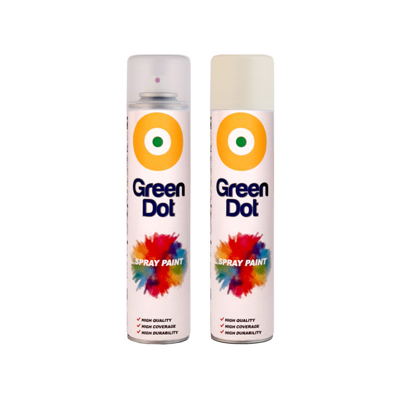 اسپری رنگ کرم و نقره ای گرین دات مدل green2 حجم 250 میلی لیتر اسپری رنگ کرم و نقره ای گرین دات مدل green2 حجم 250 میلی لیتر