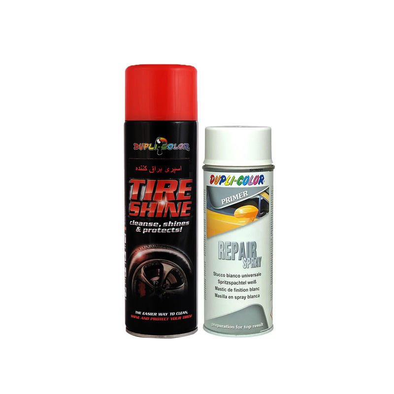 اسپری ترمیم خط و خش بدنه خودرو و واکس براق کننده لاستیک دوپلی کالر مدل repair2 حجم 500 میلی لیتر اسپری ترمیم خط و خش بدنه خودرو و واکس براق کننده لاستیک دوپلی کالر مدل repair2 حجم 500 میلی لیتر