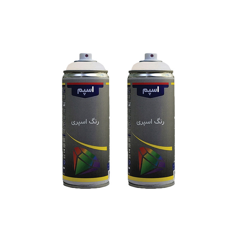 اسپری رنگ سفید براق اسپم مدل sp حجم 300 میلی لیتر مجموعه 2عددی اسپری رنگ سفید براق اسپم مدل sp حجم 300 میلی لیتر مجموعه 2عددی