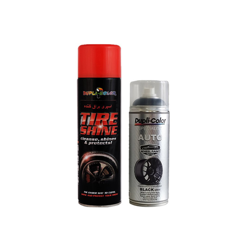 اسپری لاستیک خودرو دوپلی کالر مدل Auto حجم 550 میلی لیتر مجموعه 2 عددی اسپری لاستیک خودرو دوپلی کالر مدل Auto حجم 550 میلی لیتر مجموعه 2 عددی