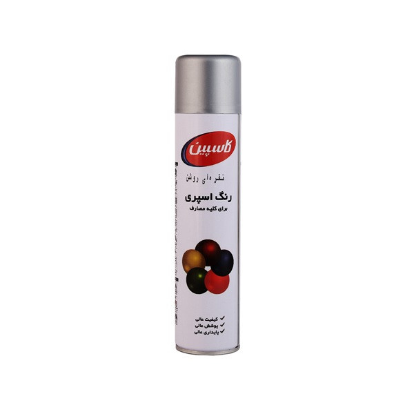 اسپری رنگ نقره ای روشن کاسپین مدل Professional حجم 300 میلی لیتر اسپری رنگ نقره ای روشن کاسپین مدل Professional حجم 300 میلی لیتر