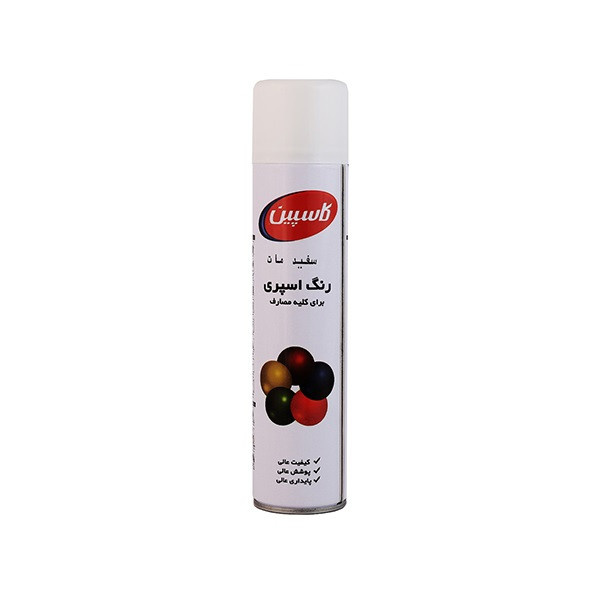 اسپری رنگ سفید مات کاسپین مدل Professional حجم 300 میلی لیتر اسپری رنگ سفید مات کاسپین مدل Professional حجم 300 میلی لیتر