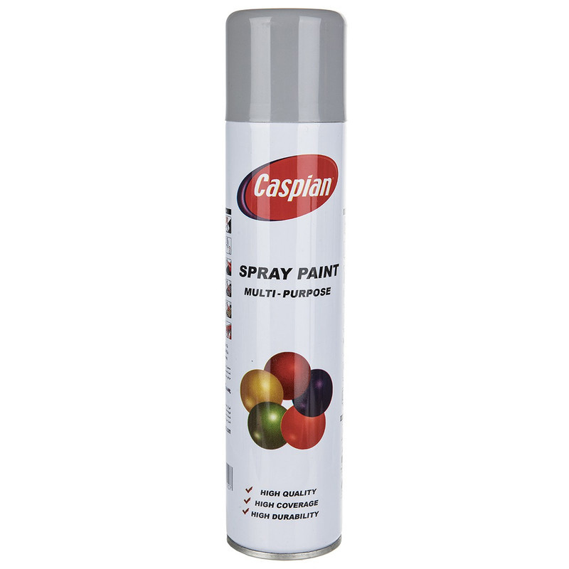 اسپری رنگ نقره ای کاسپین وزن 295 گرم اسپری رنگ نقره ای کاسپین وزن 295 گرم