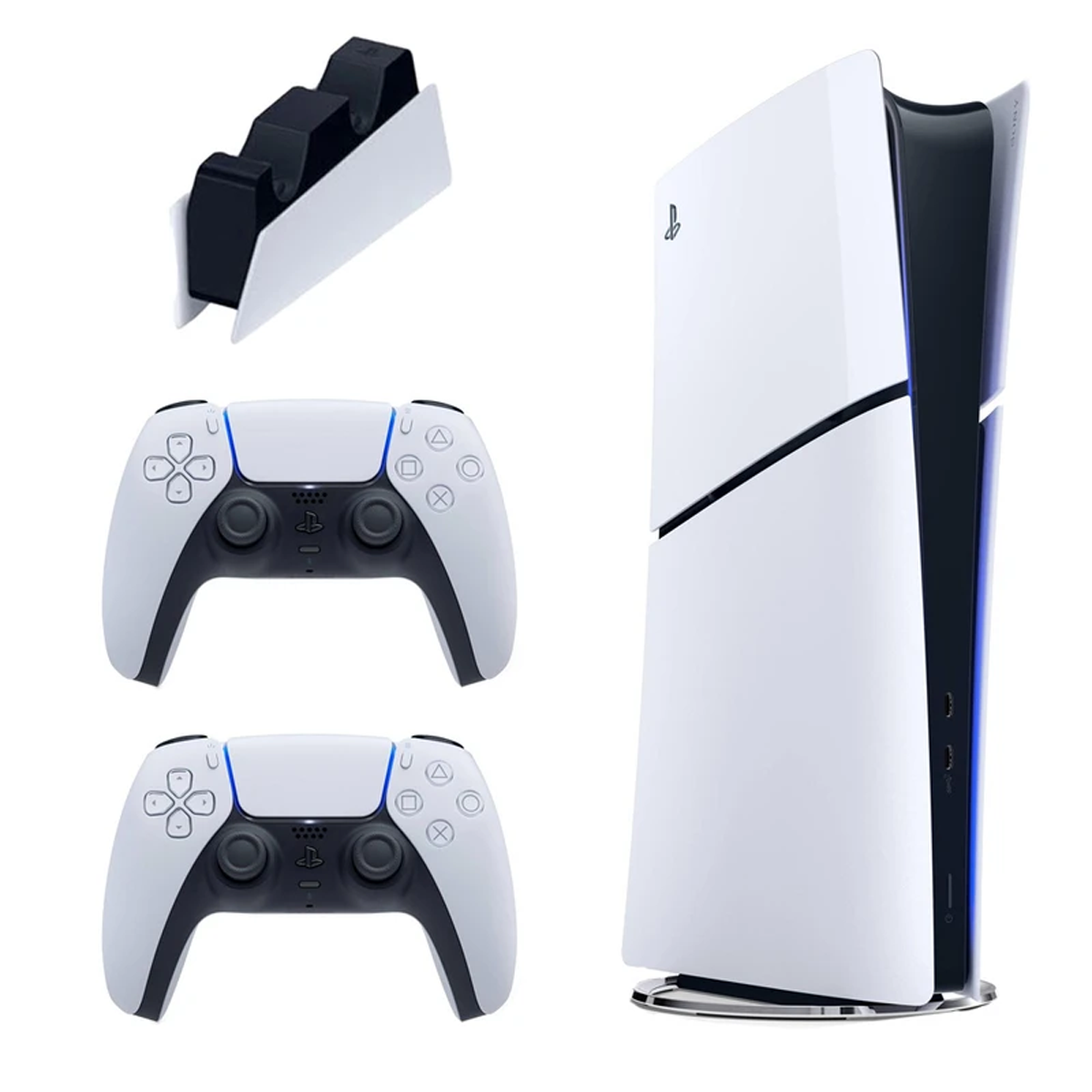 کنسول بازی سونی مدل PlayStation 5 Slim Digital Edition ظرفیت 825 گیگابایت ریجن CFI-2116 اروپا به همراه دسته اضافی و پایه شارژر کنسول بازی سونی مدل PlayStation 5 Slim Digital Edition ظرفیت 825 گیگابایت ریجن CFI-2116 اروپا به همراه دسته اضافی و پایه شارژر