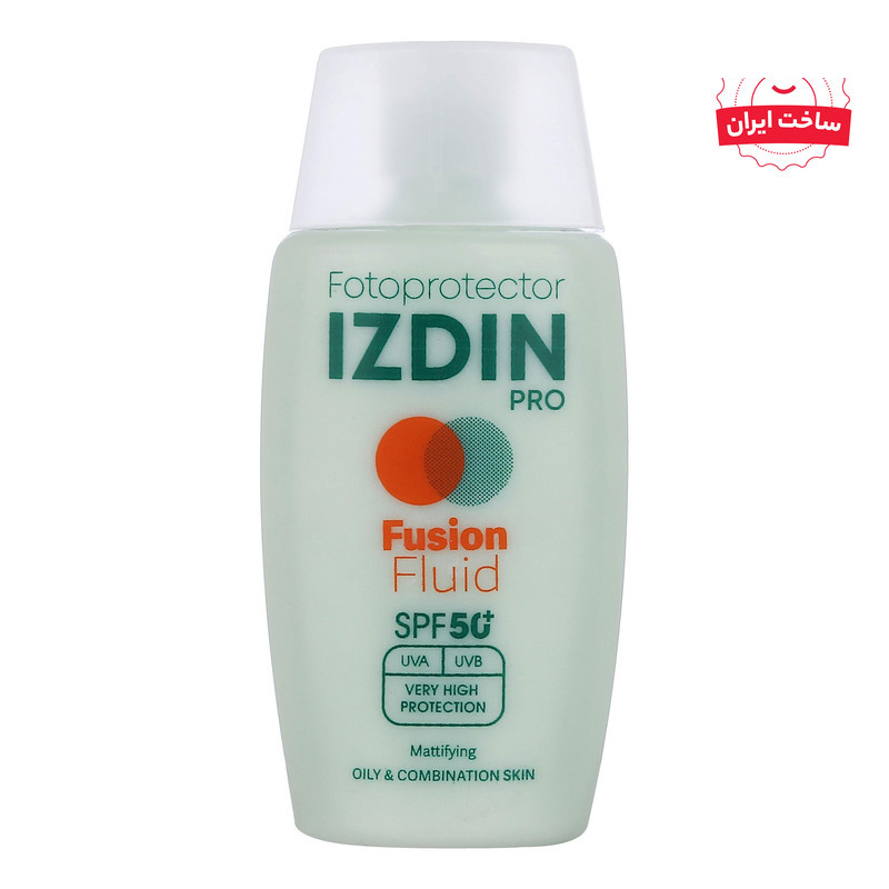 فلوئید ضد آفتاب بیرنگ صورت و گردن ایزدین پرو SPF 50 مدل Safe Eye Tech مناسب برای پوست چرب و مختلط حجم 50 میلی لیتر فلوئید ضد آفتاب بیرنگ صورت و گردن ایزدین پرو SPF 50 مدل Safe Eye Tech مناسب برای پوست چرب و مختلط حجم 50 میلی لیتر