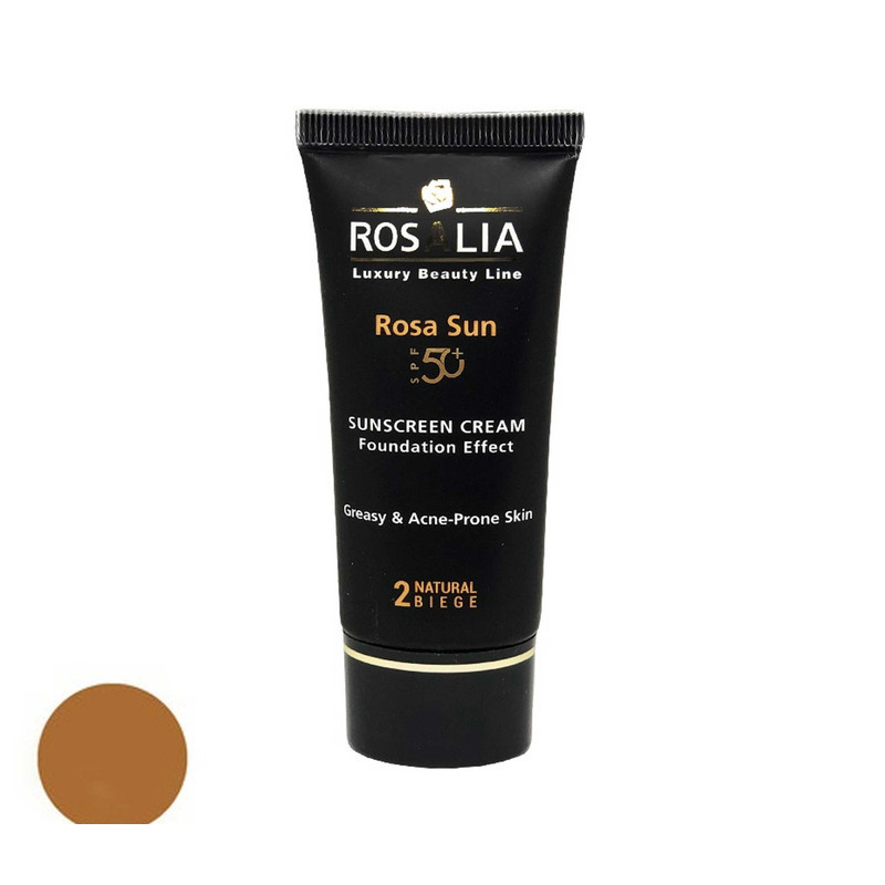 کرم ضد آفتاب رنگی رزالیا SPF 50 مدل 2 مناسب پوست های چرب و مختلط حجم 40 میلی لیتر کرم ضد آفتاب رنگی رزالیا SPF 50 مدل 2 مناسب پوست های چرب و مختلط حجم 40 میلی لیتر