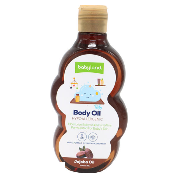 روغن نرم کننده بدن کودک بیبی لند مدل jojoba oil حجم 200 میلی لیتر روغن نرم کننده بدن کودک بیبی لند مدل jojoba oil حجم 200 میلی لیتر