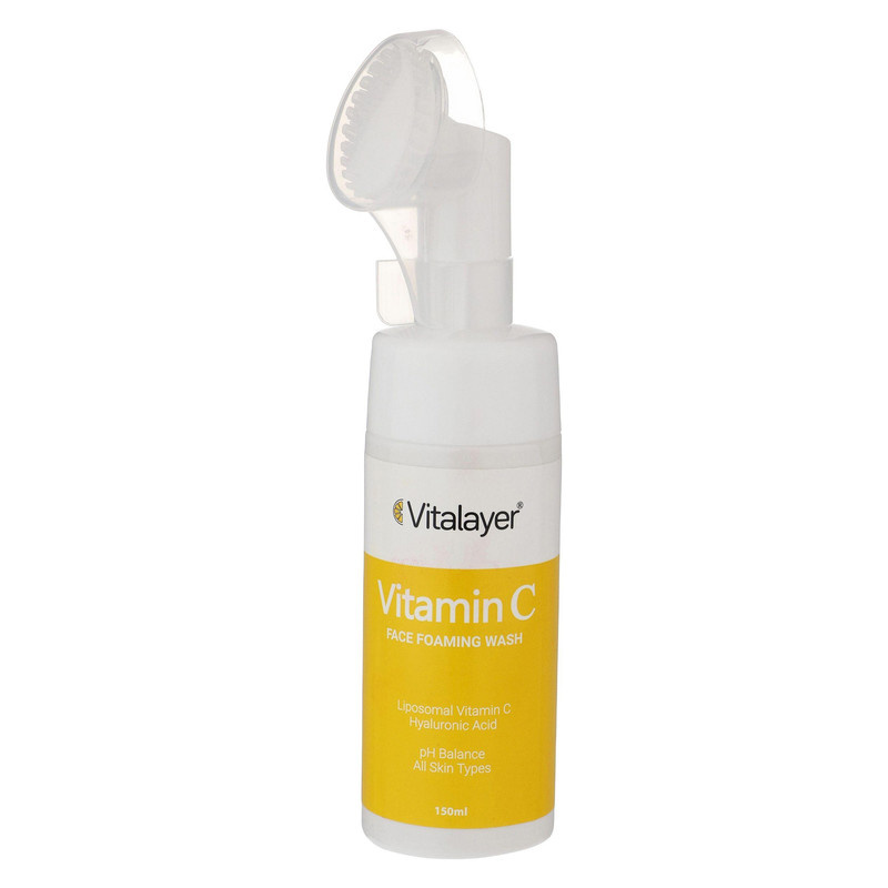 فوم شستوشوی صورت ویتالیر مدل VITAMIN C مناسب انواع پوست حجم 150 میلیلیتر فوم شستوشوی صورت ویتالیر مدل VITAMIN C مناسب انواع پوست حجم 150 میلیلیتر