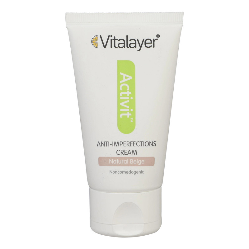 کرم ضد جوش رنگی ویتالیر سری Activit مدل Natural Tinted حجم 40 میلی لیتر کرم ضد جوش رنگی ویتالیر سری Activit مدل Natural Tinted حجم 40 میلی لیتر