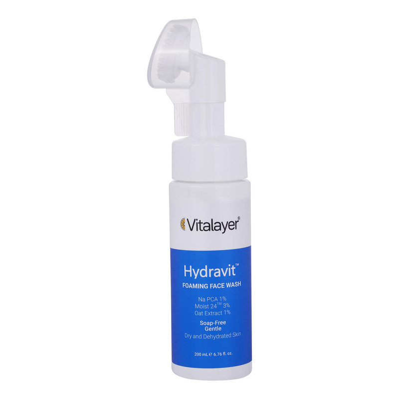 فوم شستوشوی صورت ویتالیر مدل Hydravit مناسب برای پوست خشک حجم 200 میلیلیتر فوم شستوشوی صورت ویتالیر مدل Hydravit مناسب برای پوست خشک حجم 200 میلیلیتر