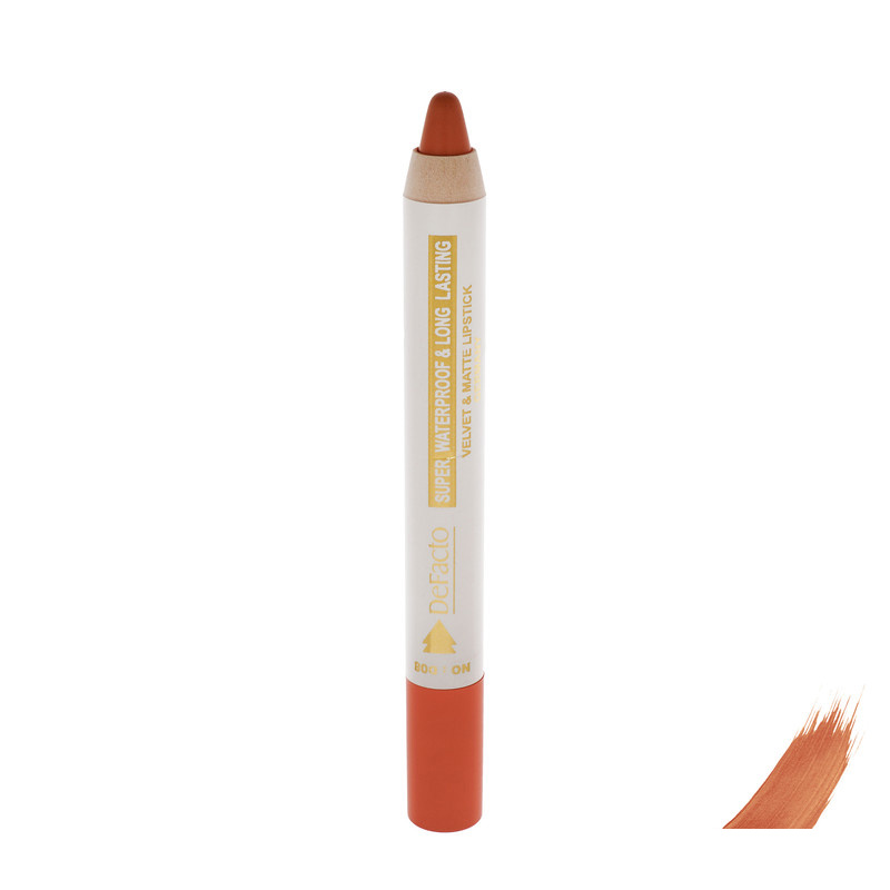 رژ لب مدادی مات دیفکتو مدل Waterproof شماره 8