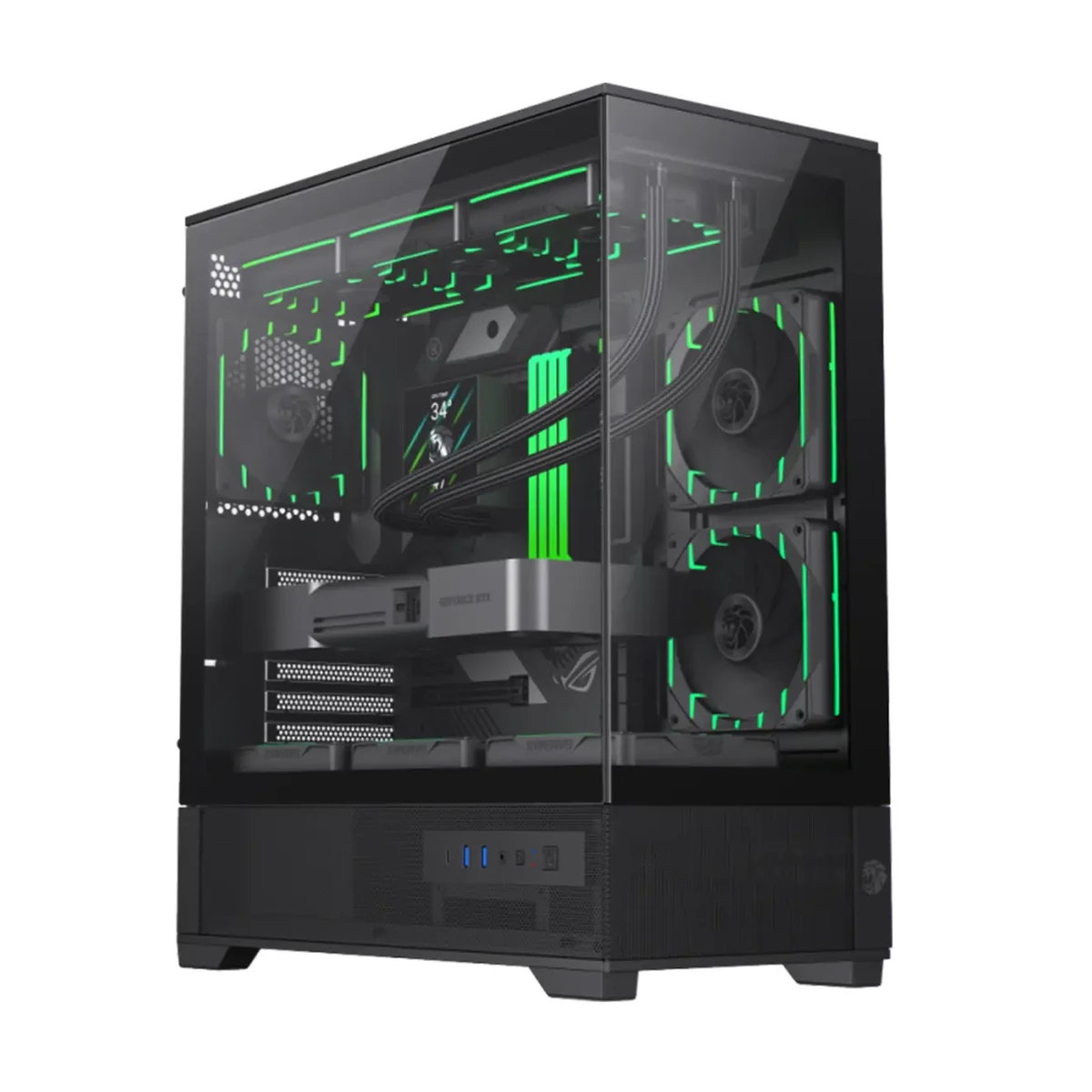 کیس کامپیوتر گیم مکس مدل VISTA 2 AB-مشکی کیس کامپیوتر گیم مکس مدل VISTA 2 AB-مشکی