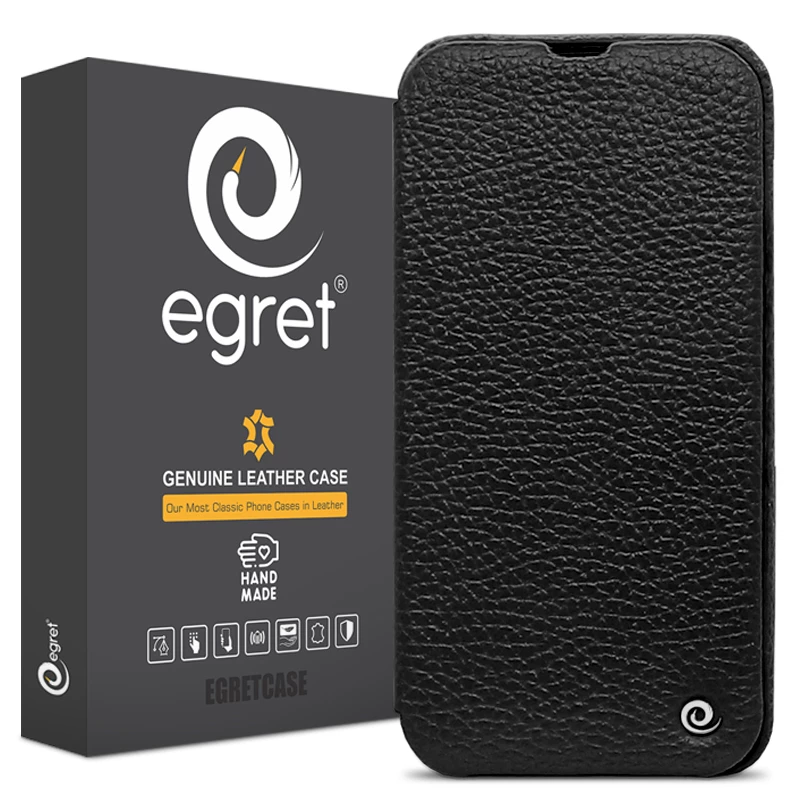 کیف کلاسوری گوشی اپل iPhone 13 Pro اگرت مدل Floater چرمی-قرمز