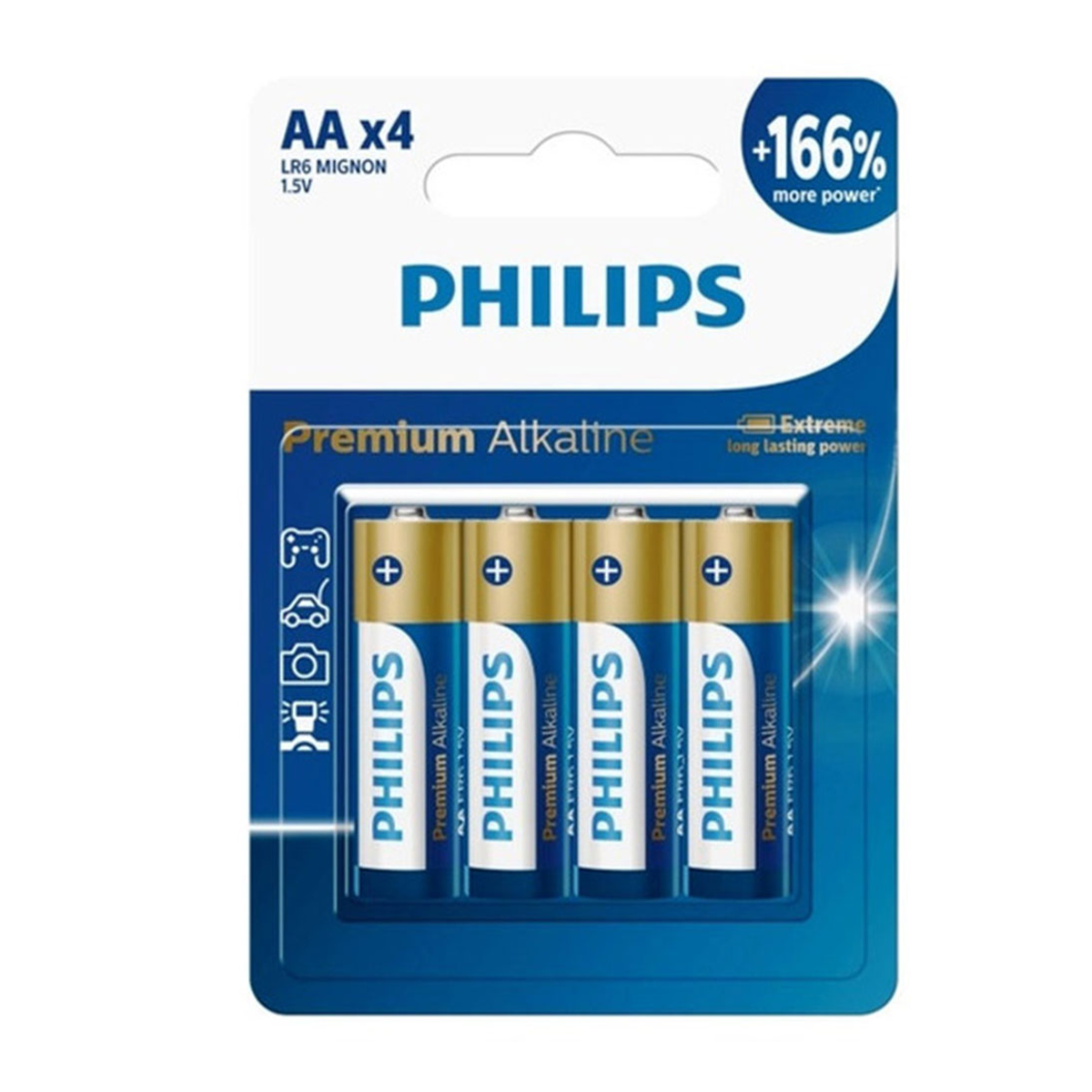 باتری قلمی آلکالاین مدل Premium Alkaline LR6 بسته 4 عددی باتری قلمی آلکالاین مدل Premium Alkaline LR6 بسته 4 عددی
