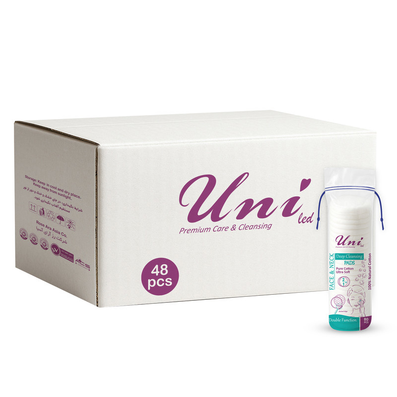 پد پاک کننده آرایش صورت یونی لد مدل Ultra Soft چهل و هشت بسته 80 عددی پد پاک کننده آرایش صورت یونی لد مدل Ultra Soft چهل و هشت بسته 80 عددی