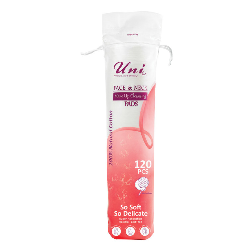 پد پاک کننده آرایش صورت یونی لد مدل Ultra Soft.Cotton Silk بسته 120 عددی پد پاک کننده آرایش صورت یونی لد مدل Ultra Soft.Cotton Silk بسته 120 عددی
