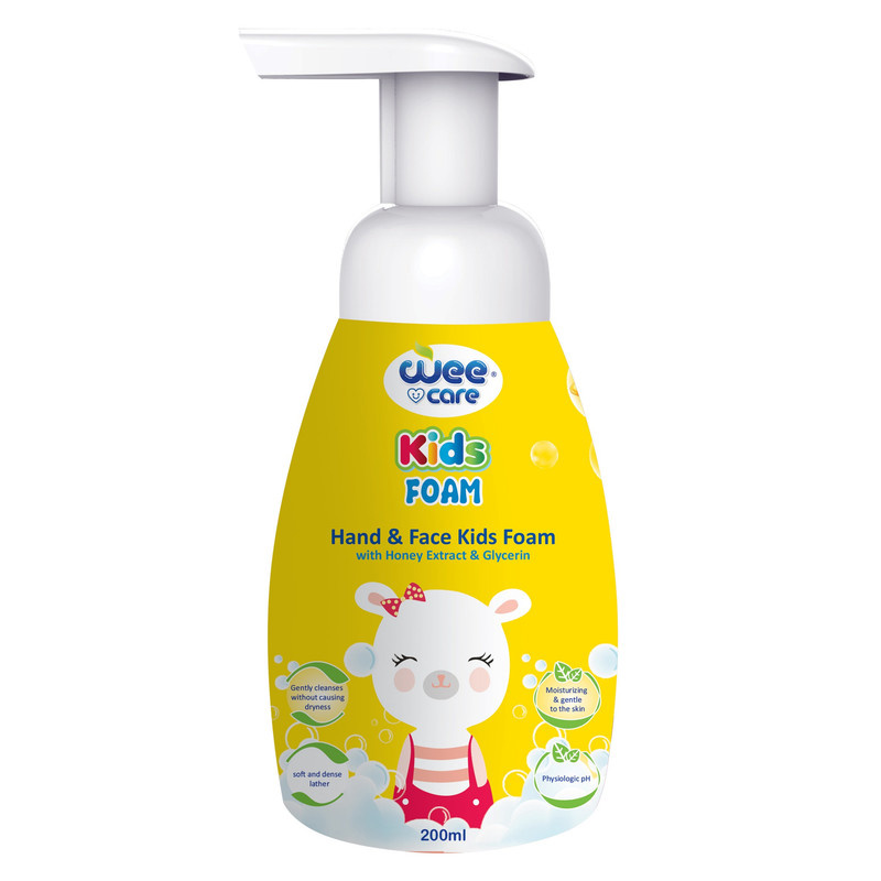 فوم شست و شوی دست و صورت کودک وی کر مدل Kids عصاره عسل حجم 200 میلی لیتر فوم شست و شوی دست و صورت کودک وی کر مدل Kids عصاره عسل حجم 200 میلی لیتر
