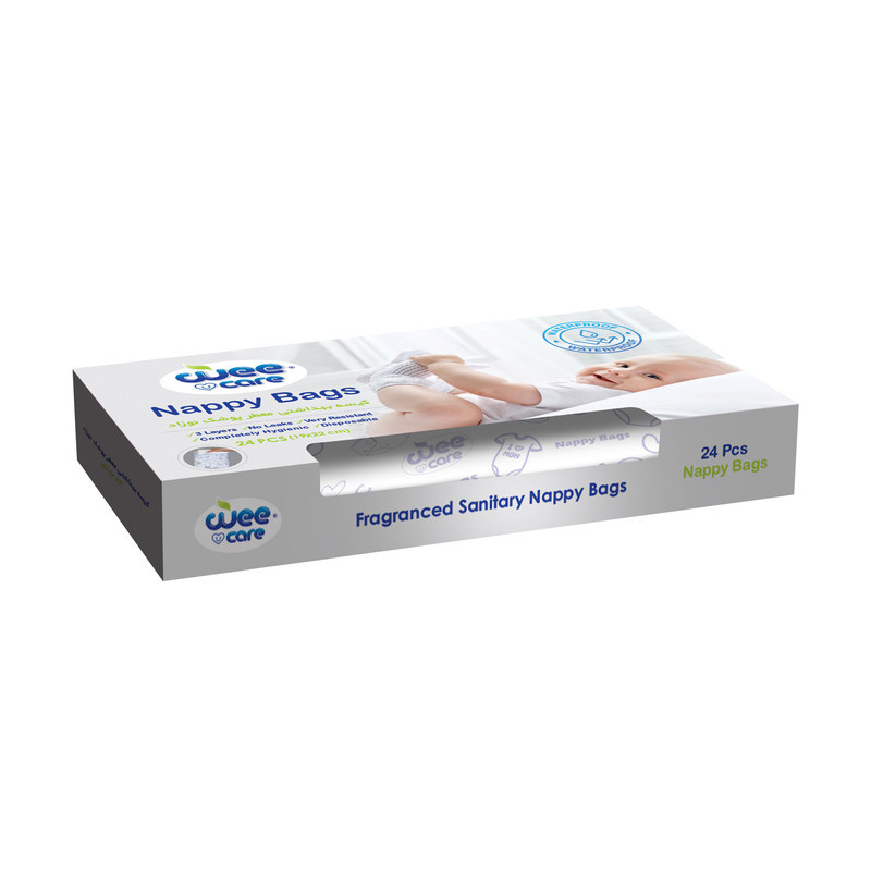 کیسه بهداشتی پوشک وی کر مدل Nappy Bags بسته 24 عددی کیسه بهداشتی پوشک وی کر مدل Nappy Bags بسته 24 عددی