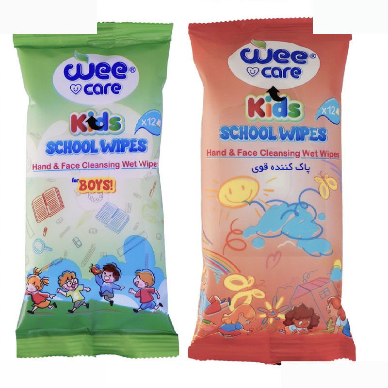 دستمال مرطوب کودک وی کر مدل جیبی Kids Wipes Happy Boys دو بسته 12 عددی دستمال مرطوب کودک وی کر مدل جیبی Kids Wipes Happy Boys دو بسته 12 عددی