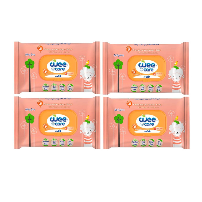 دستمال مرطوب کودک وی کر مدل بادام 4 بسته 20 عددی دستمال مرطوب کودک وی کر مدل بادام 4 بسته 20 عددی