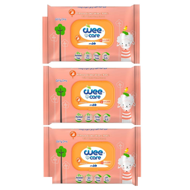 دستمال مرطوب کودک وی کر مدل بادام 3 بسته 20 عددی دستمال مرطوب کودک وی کر مدل بادام 3 بسته 20 عددی
